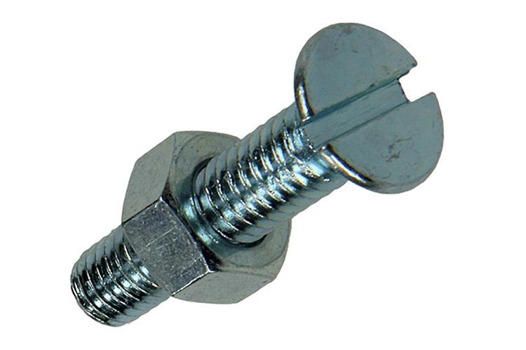 Mack 1017509 - metaalschroef verz. kop + moer verz. 9 st m6 x 25 mm | 10 stuks