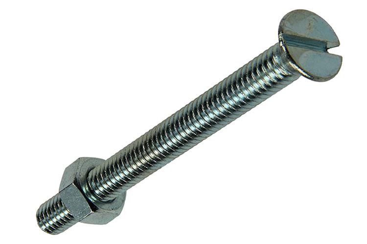 Mack 1017513 - metaalschroef verz. kop + moer verz. 5 st m6 x 60 mm | 10 stuks