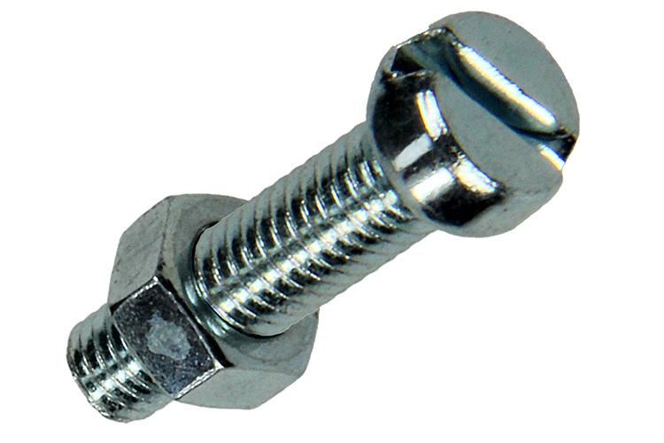 Mack 1017524 - metaalschroef cyl. kop + moer verz. 15 st m5 x 20 mm | 10 stuks