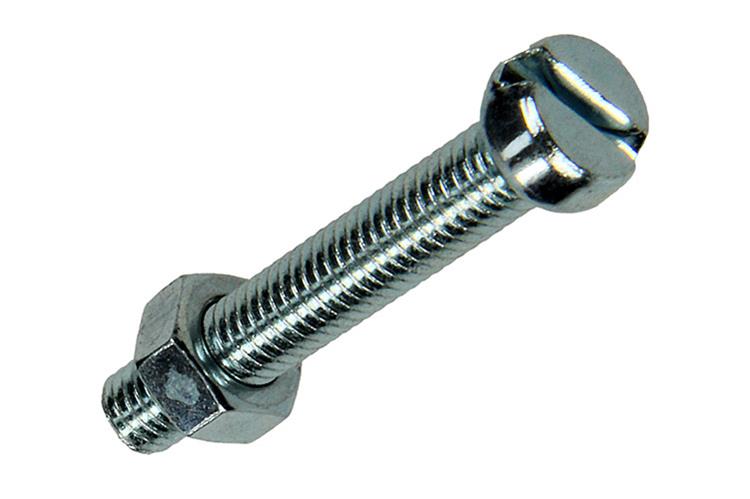 Mack 1017526 - metaalschroef cyl. kop + moer verz. 13 st m5 x 30 mm | 10 stuks