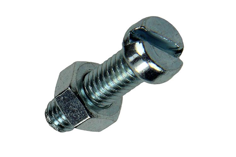 Mack 1017531 - metaalschroef cyl. kop + moer verz. 10 st m6 x 20 mm | 10 stuks