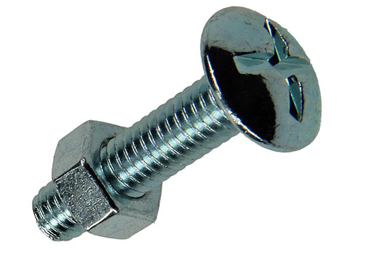 Mack 1017552 - kachelbout + moer staal verzinkt 8 st m6 x 25 mm | 5 stuks