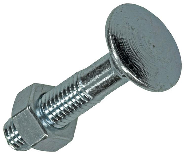 Mack 1017580 - houtbout + moer staal verzinkt5 st m8 x 40 mm | 5 stuks