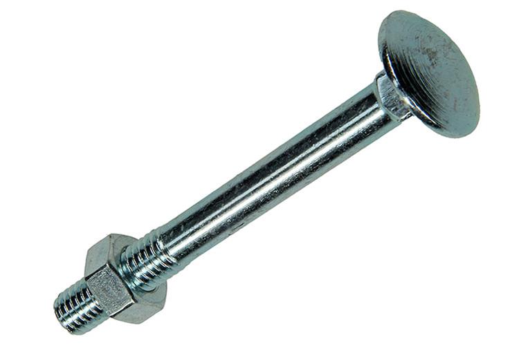 Mack 1017583 - houtbout + moer staal verzinkt3 st m8 x 70 mm | 5 stuks