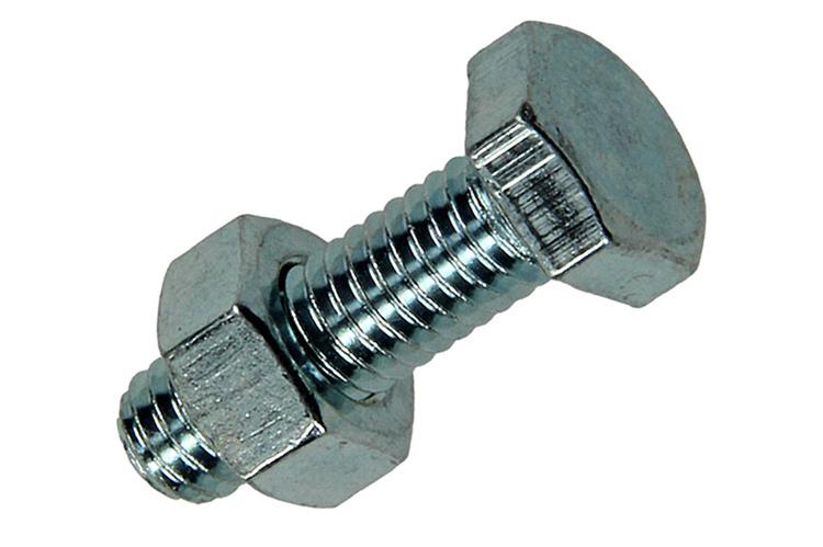 Mack 1017605 - tapbout + moer staal verzinkt 14 st m6 x 20 mm | 10 stuks