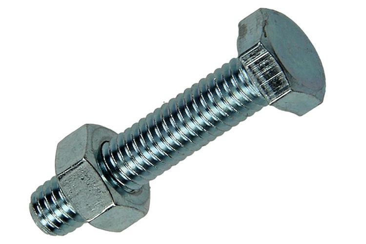 Mack 1017607 - tapbout + moer staal verzinkt 12 st m6 x 30 mm | 10 stuks