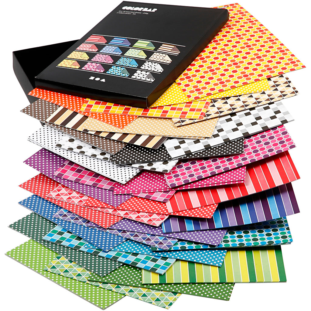 Https: www.cchobby.nl color-bar-papier-a4-vel-210x297-mm-100-gr-diverse-kleuren-16x10-vel-1-doos-25377