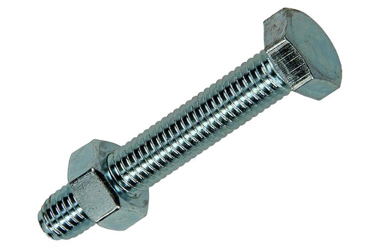 Mack 1017616 - tapbout + moer staal verzinkt 4 st m8 x 50 mm | 10 stuks