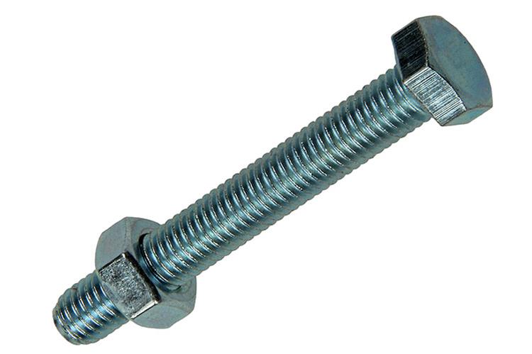 Mack 1017617 - tapbout + moer staal verzinkt 4 st m8 x 60 mm | 10 stuks