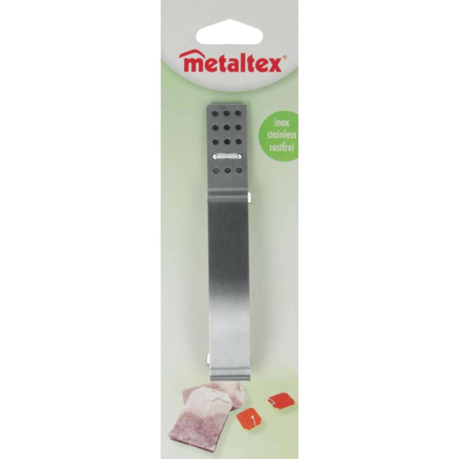 Metaltex theezakjes knijper rvs
