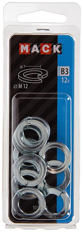 Mack 1017758 - veerring staal verzinkt 12 st m 12 | 10 stuks