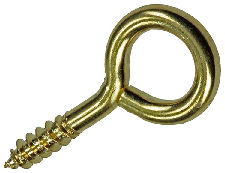 Mack 1019694 - schroefoog messing 3 st 3,5 x 20mm | 10 stuks