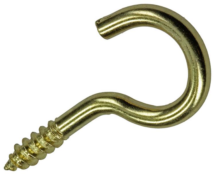 Mack 1019698 - schroefhaak messing 3 st 3,5 x 20mm | 10 stuks