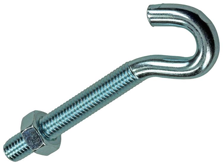Mack 1017812 - schroefhaak metrisch + moer verzinkt 2st m8 x 60 mm | 10 stuks
