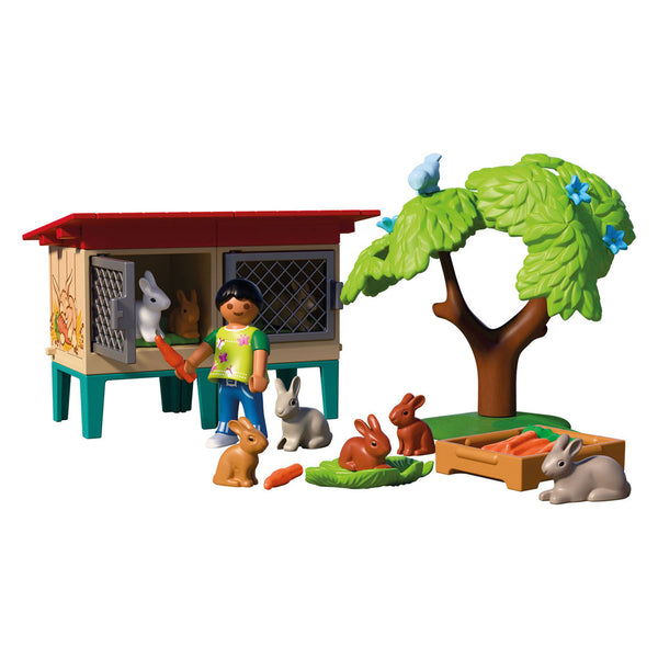 Playmobil country konijnenhok speelset boerderij dieren 72170.