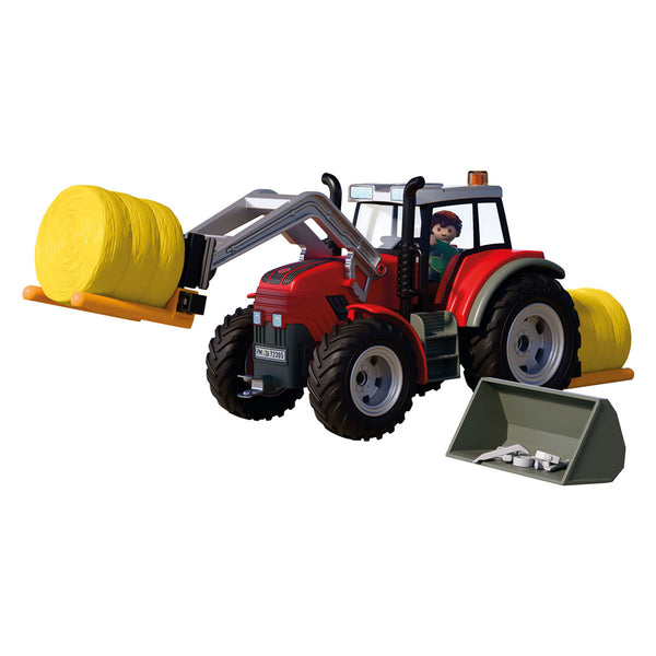 Playmobil country tractor speelgoed met hooibalen - boerderij set.
