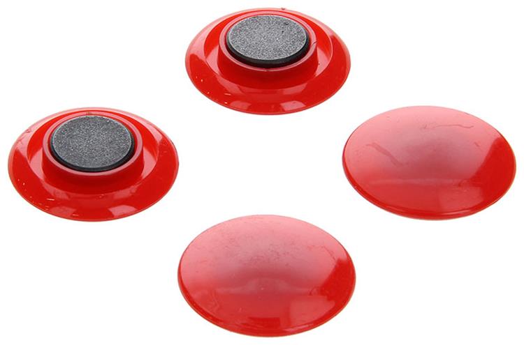 Mack 1003662 - bordmagneet kunststof rood 4 st 30mm | 10 stuks