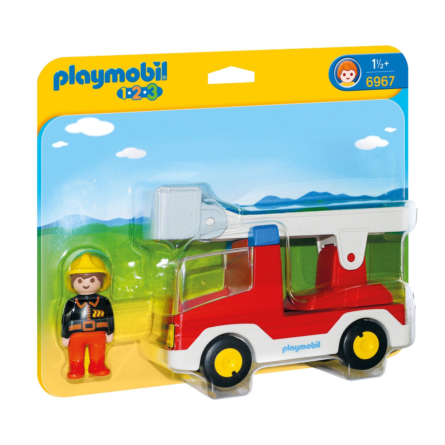 Playmobil Junior Brandweerwagen met Ladder - 6967