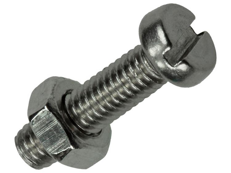 Mack 1019819 - metaalschroef cyl. kop + moer rvs 12 st m4x16 | 10 stuks
