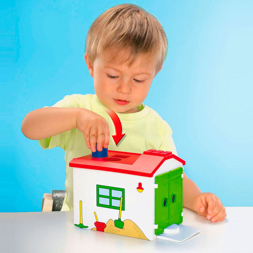Playmobil 1.2.3. Werkman met Sorteer-garage - 70184