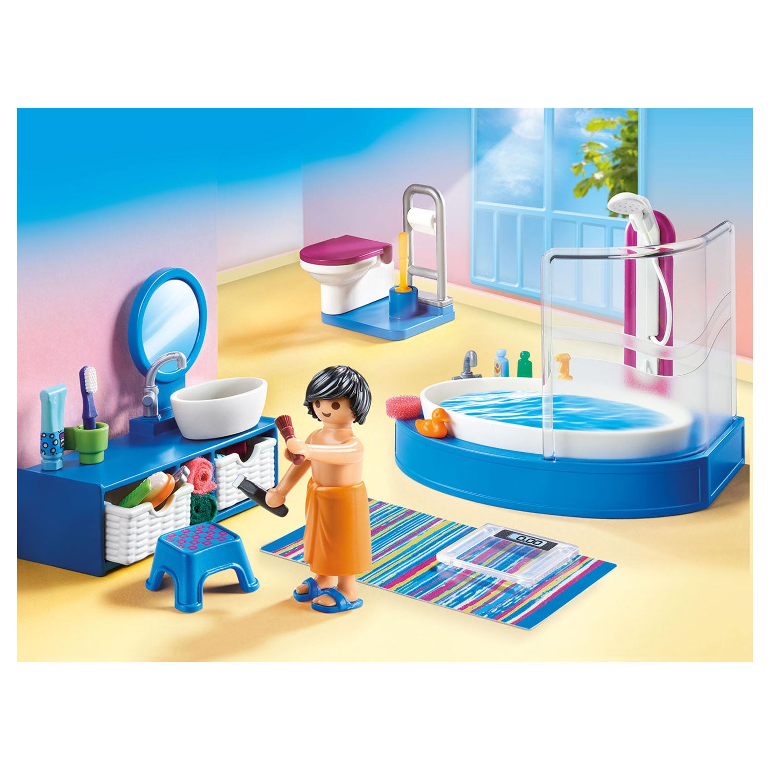 PLAYMOBIL Poppenhuis Badkamer met Ligbad 70211