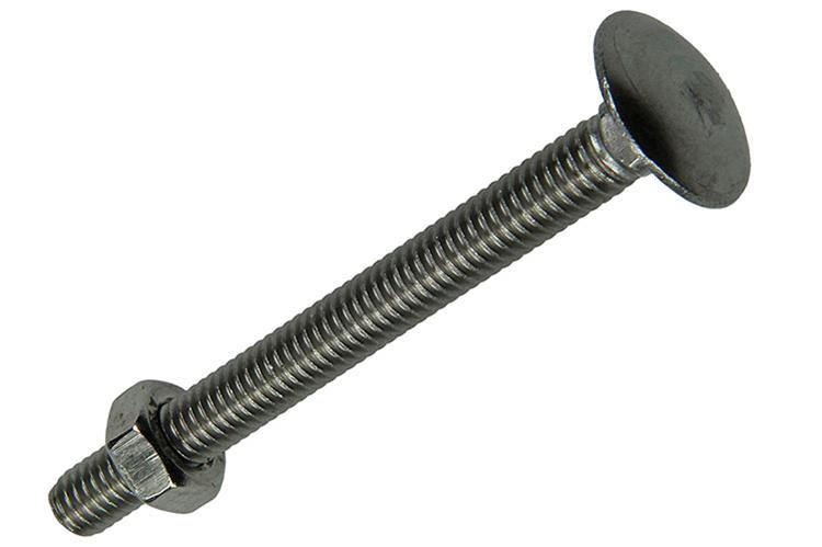 Mack 1019910 - houtbout + moer roestvrijstaal 2 st m6 x 60 mm | 10 stuks