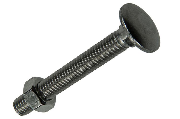Mack 1019917 - houtbout + moer roestvrijstaal 3 st m8 x 60 mm | 5 stuks