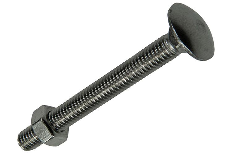 Mack 1019918 - houtbout + moer roestvrijstaal 2 st m8 x 70 mm | 5 stuks