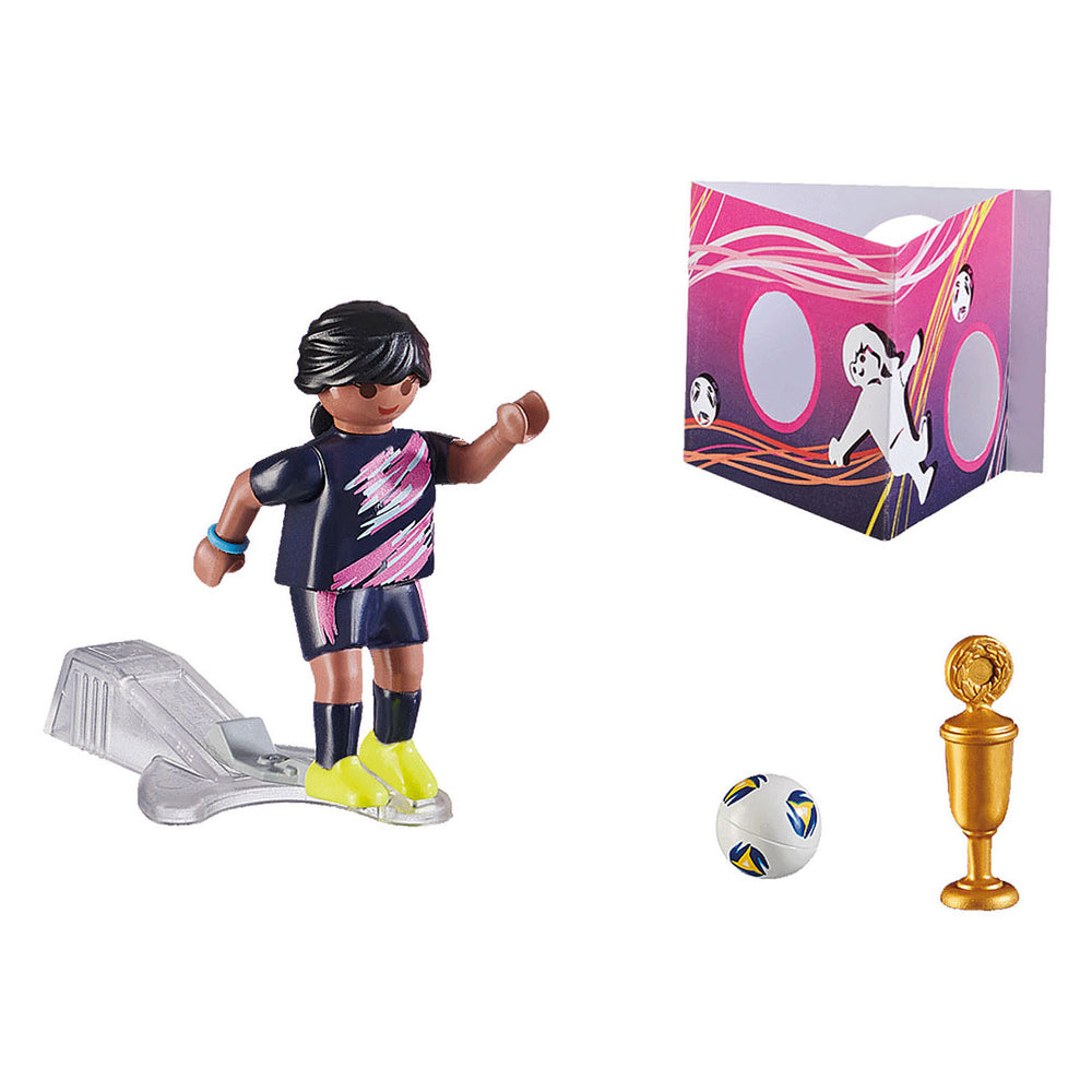Playmobil specials voetbalster met doelmuur - 70875