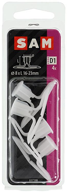 Mack 1017895 - hollewandplug nylon 4 st tc | 5 stuks