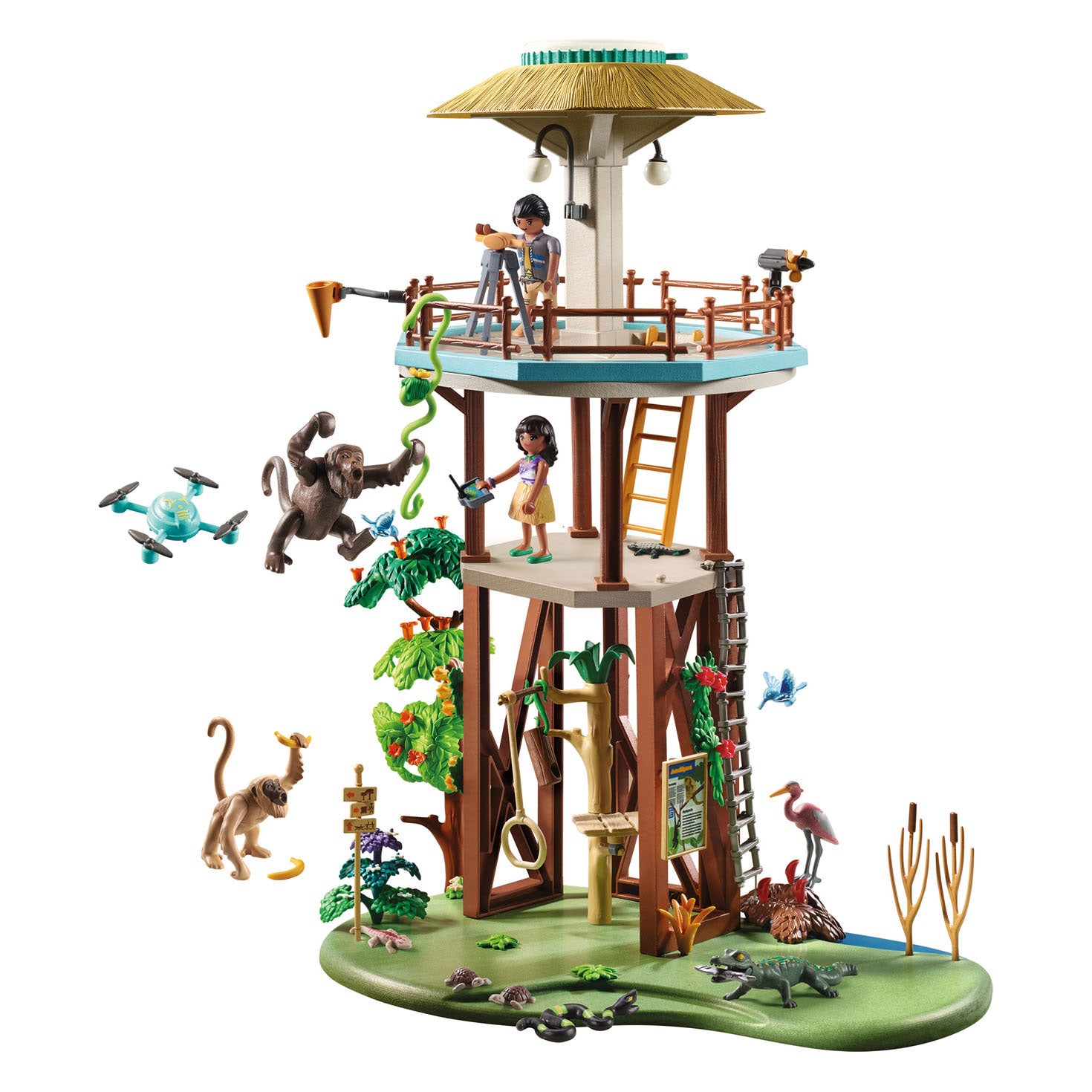 Playmobil Wiltopia Onderzoeksstation met Kompas 71008