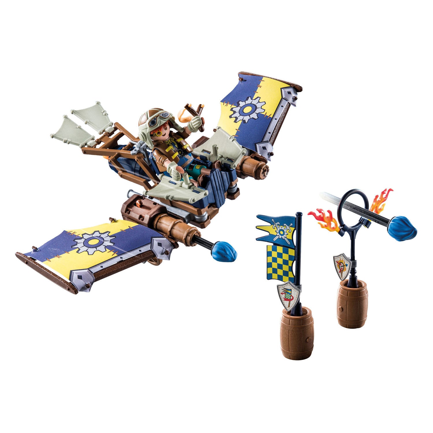 PLAYMOBIL Novelmore Dario's zweefvliegtuig 71211