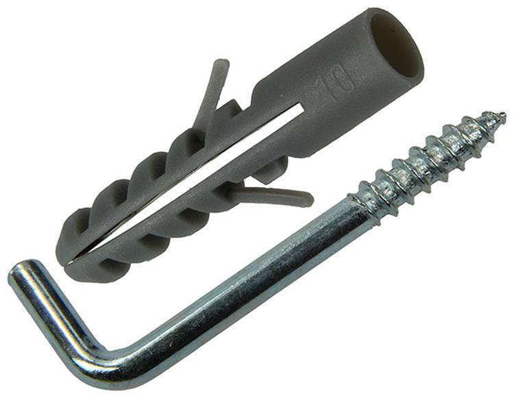 Mack 1017902 - plug + schroefduim polyeth 4 st 10mm 6x60mm | 5 stuks