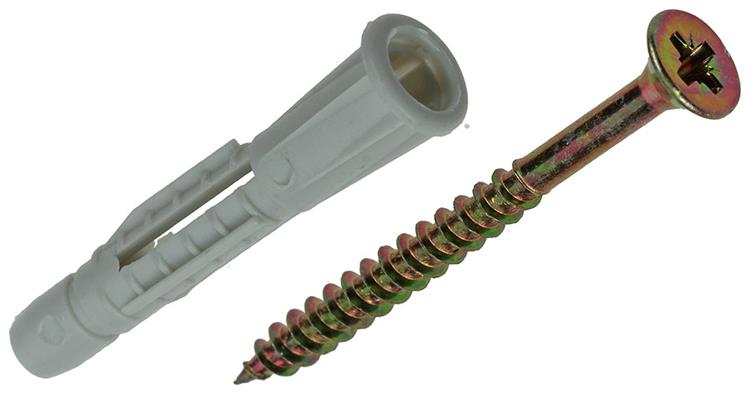 Mack 1017903 - universeelplug + schroef polyeth12 st 6mm 4,0x45mm | 5 stuks
