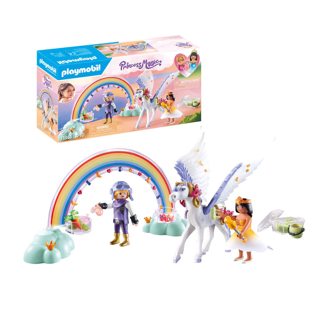 PLAYMOBIL Prinses Pegasus met Regenboog 71361
