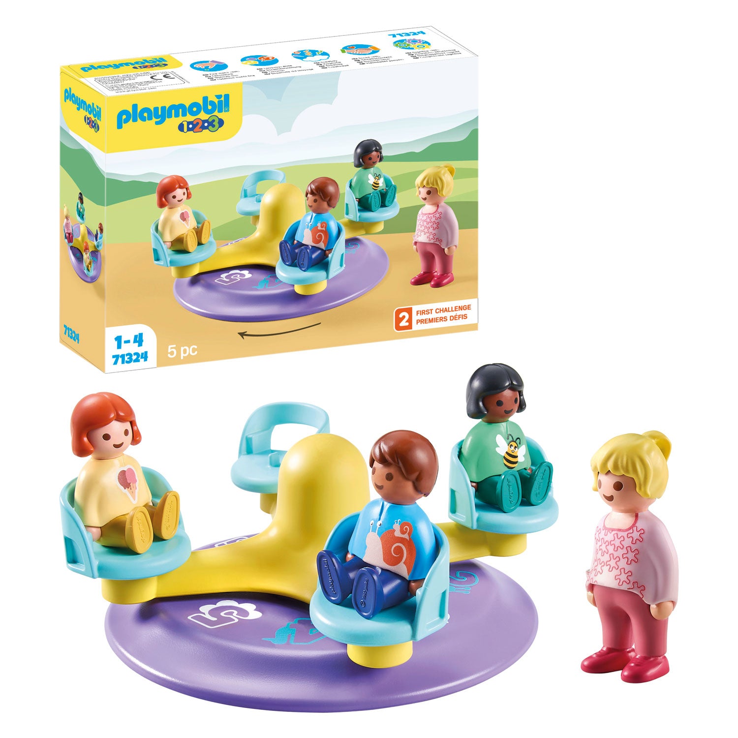 Playmobil 1.2.3. Kindercarrousel - 71324