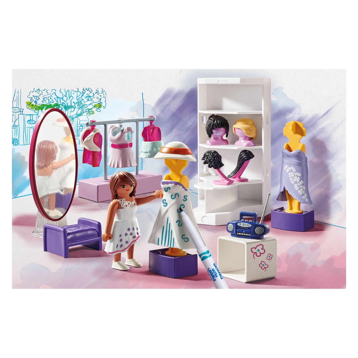 PLAYMOBIL Kleurmodusontwerpset 71373