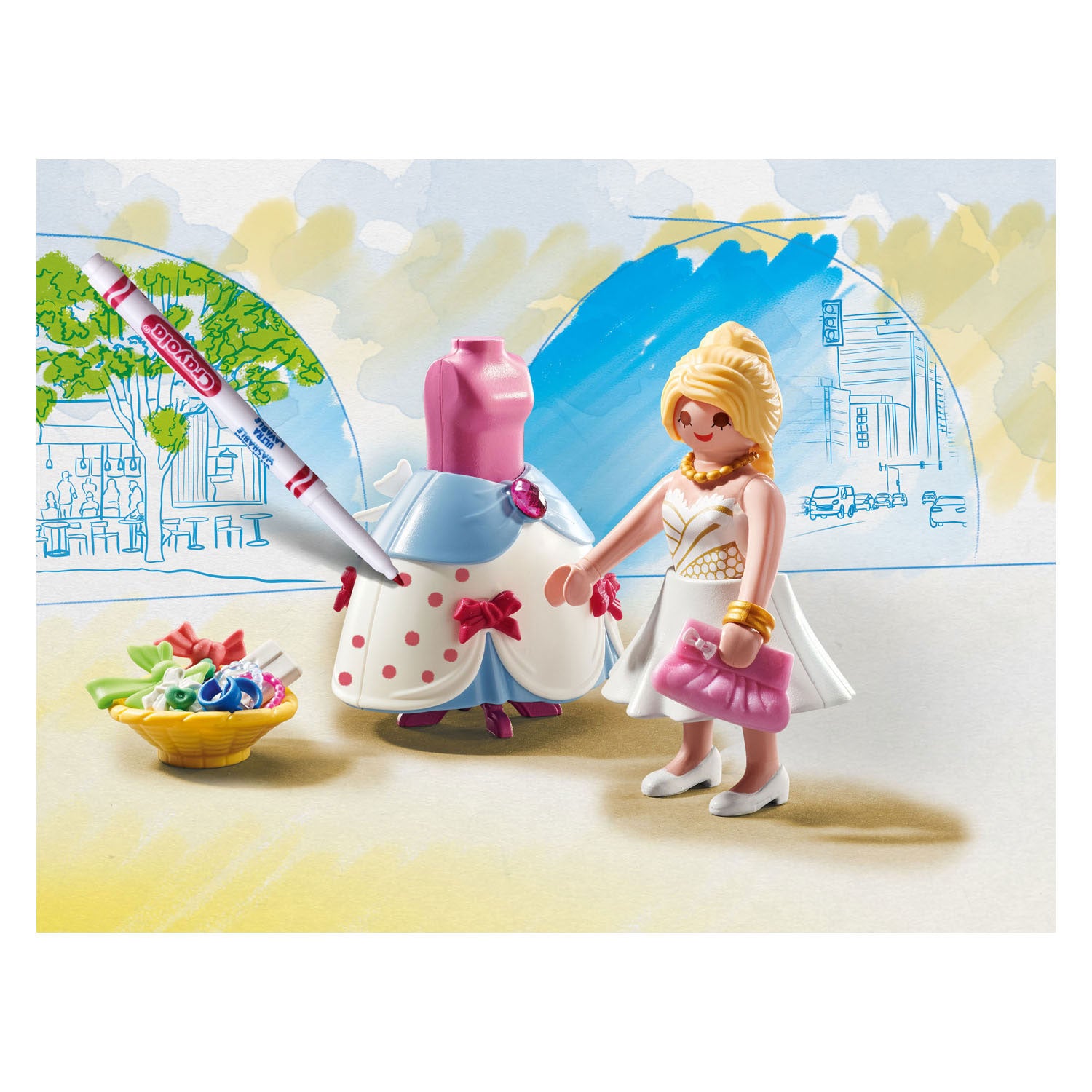 Playmobil Kleur Modieuze Jurk - 71374