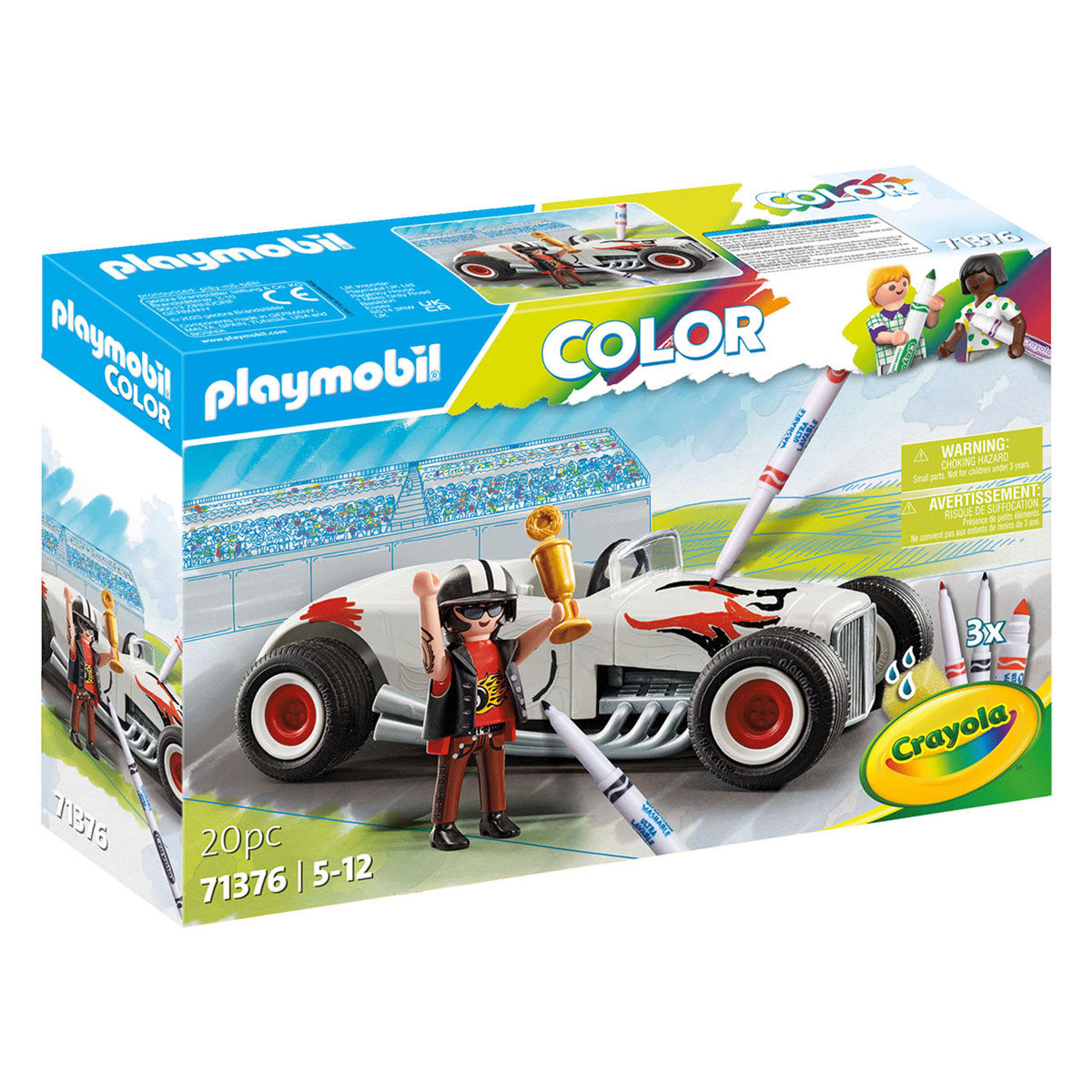PLAYMOBIL Kleurenracewagen 71376