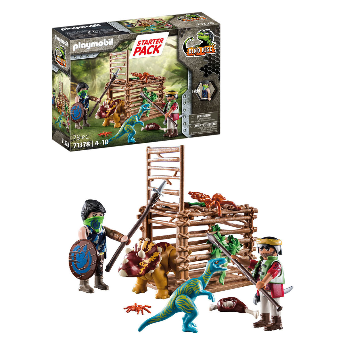 Playmobil Dino Rise Starterpakket Bevrijding van de Triceratops - 71378