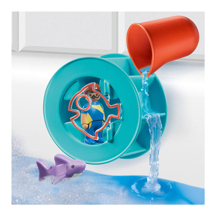 Playmobil Junior Waterwervelrad met Babyhaai - 70636