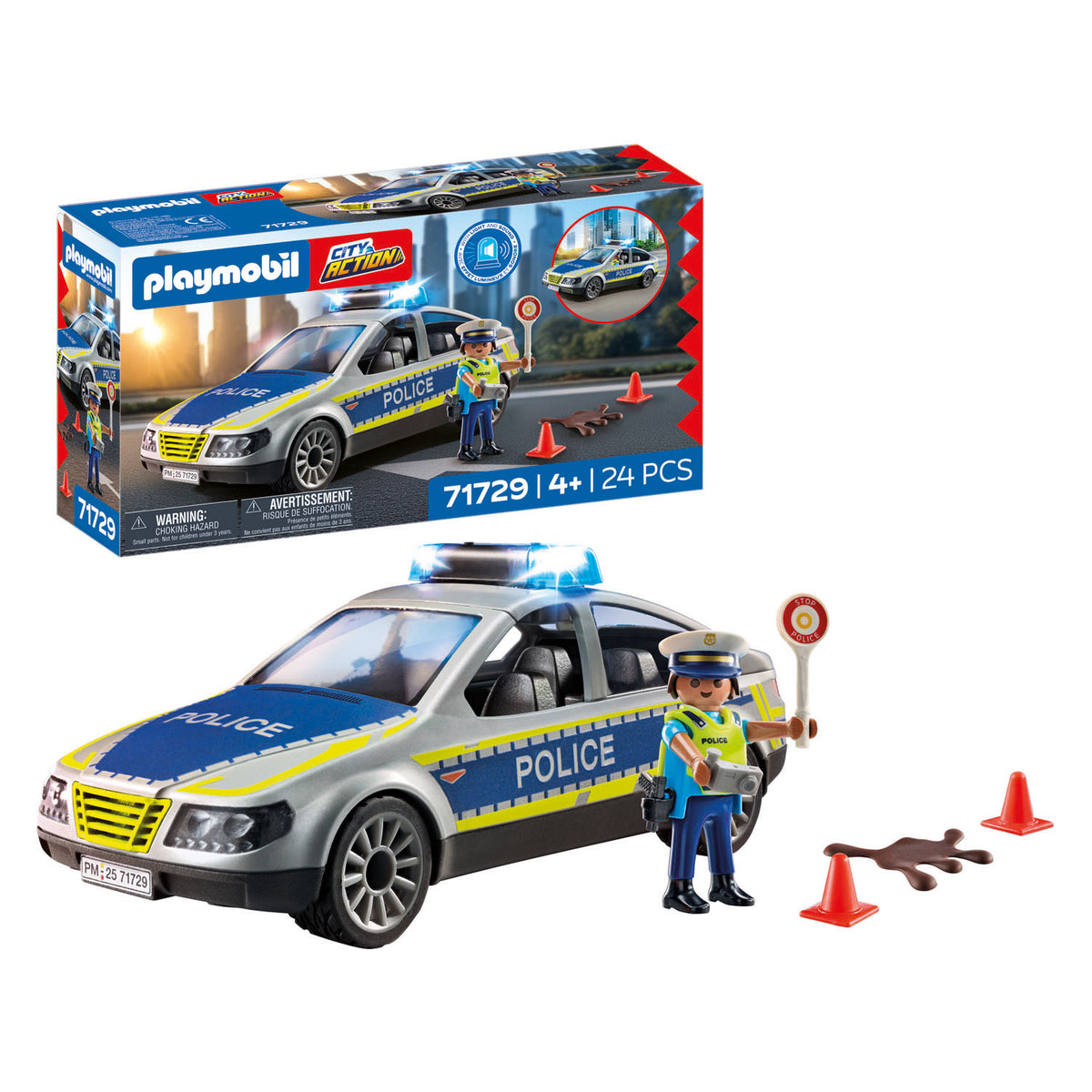 Playmobil action heroes politie patrouille auto