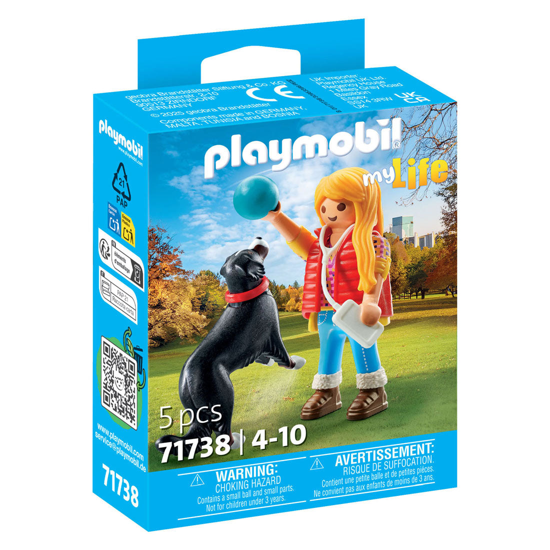 Playmobil my life vrouw met berghond - 71738