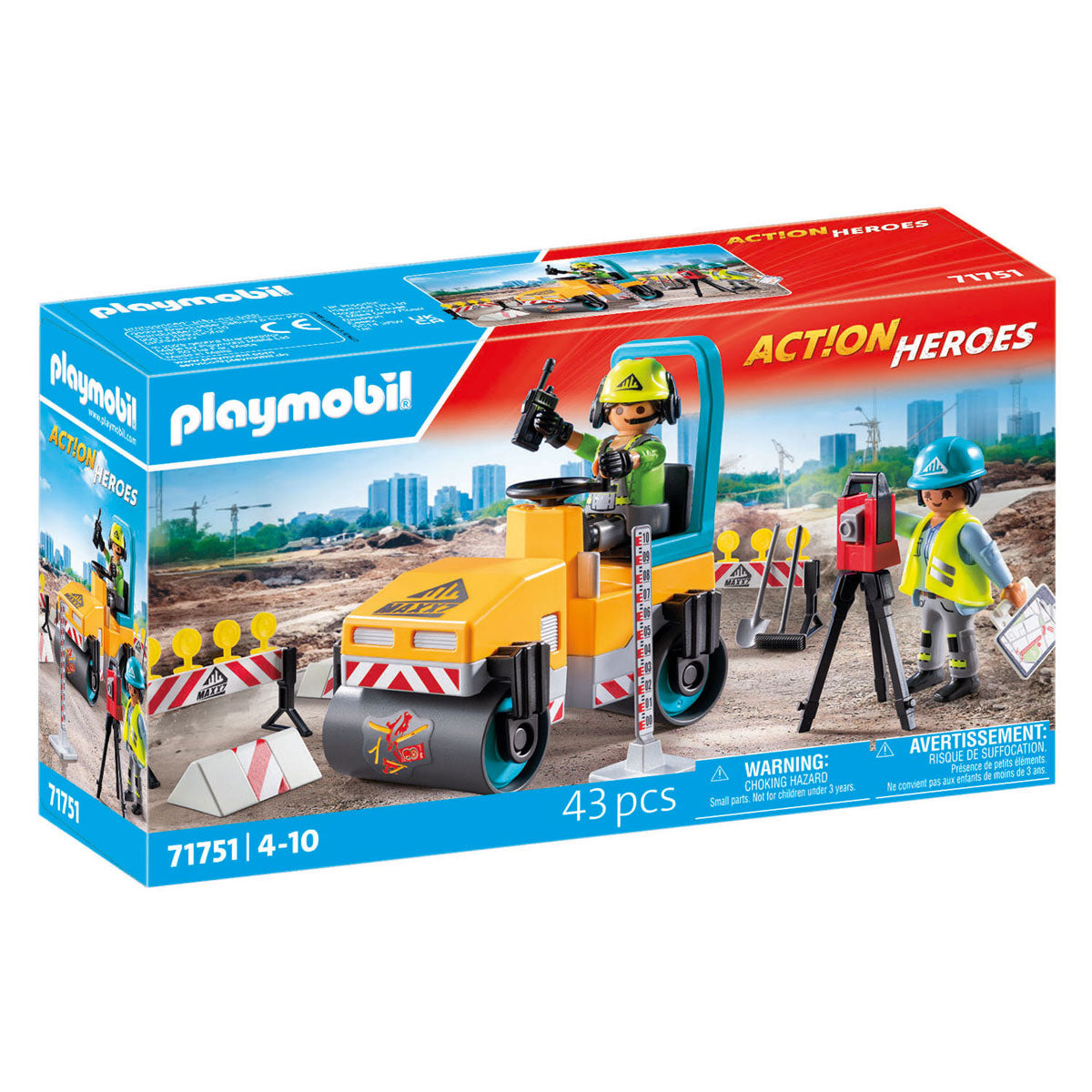 Playmobil action heroes wegenbouw - 71751