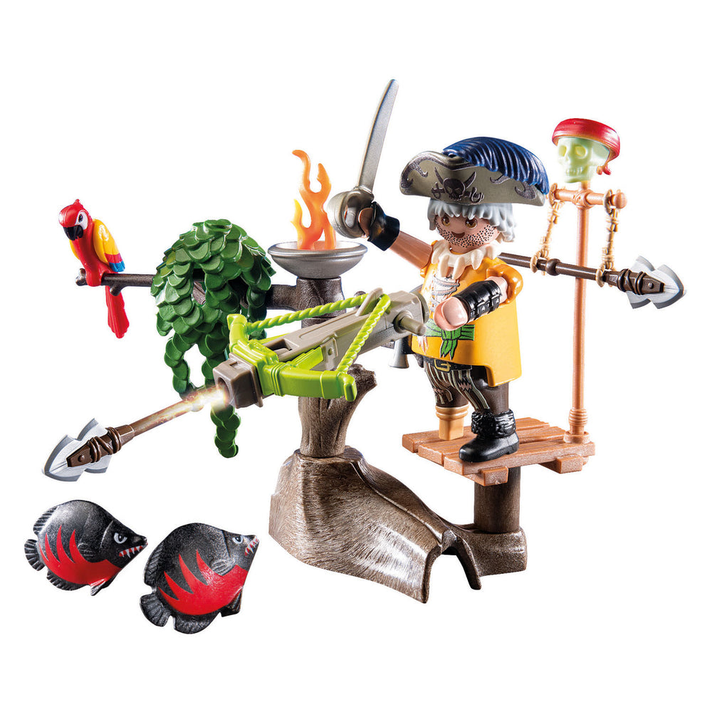 Playmobil pirates piraat met ballista - 71795