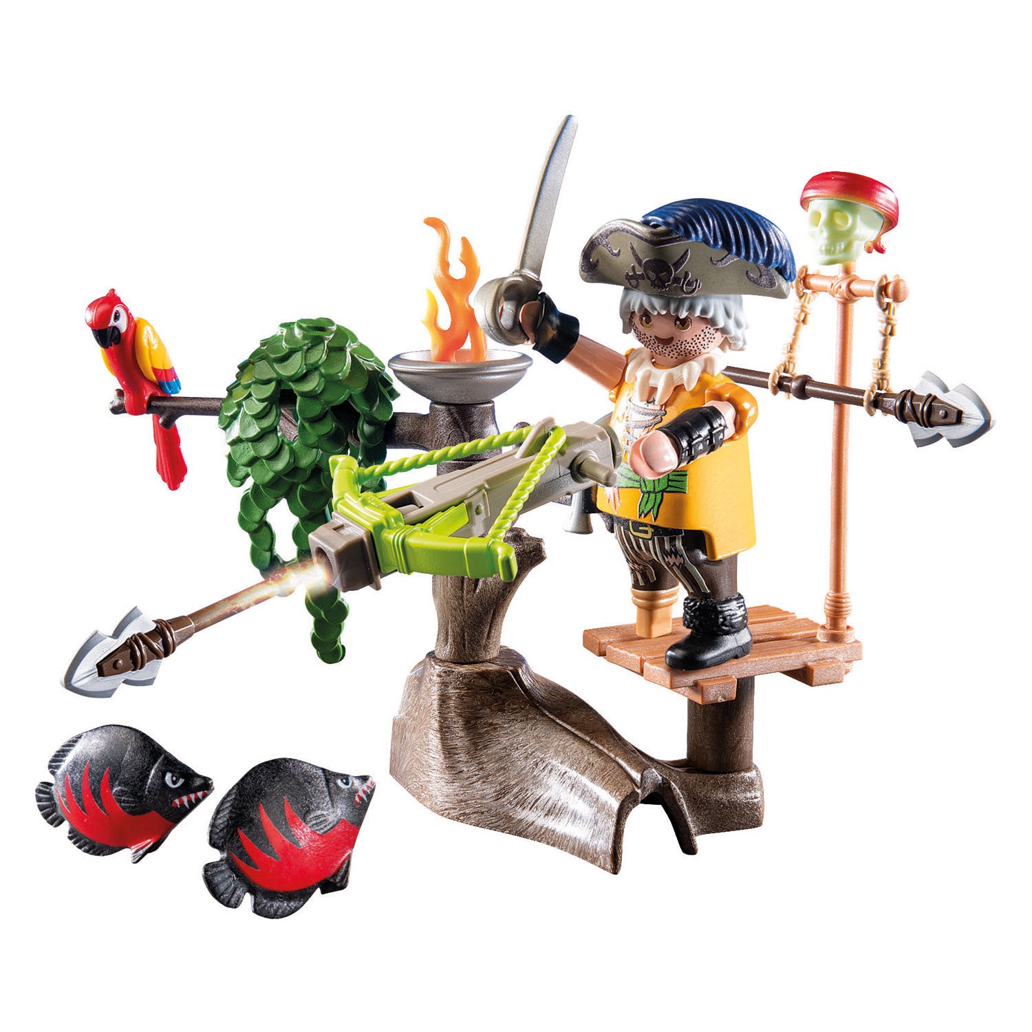 Playmobil pirates piraat met ballista - 71795