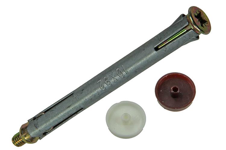 Mack 1017918 - metalen kozijnplug staal verzinkt 4 st 10 x 92 mm | 5 stuks