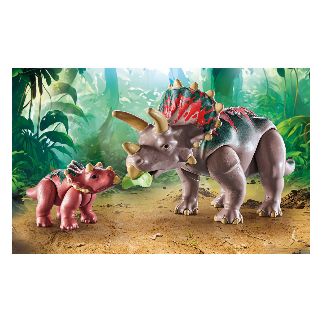Playmobil dinos triceratops familie - 71821
