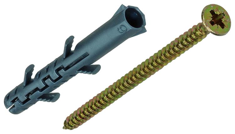 Mack 1019932 - plug lange exp.polyeth. + schr. 4x70 12st 6 x 55 mm | 5 stuks
