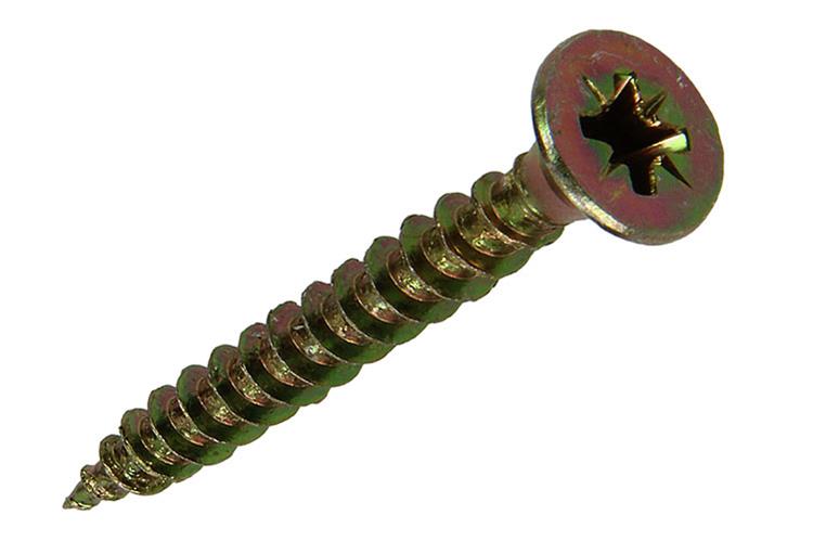 Mack 1017986 - spaanplaatschroef vz kop geelverz. 30st 5,0 x 40 mm | 5 stuks